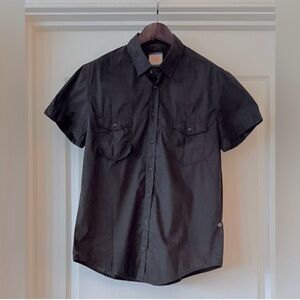 BOSS ORANGE Black Casual Button Down Shirt